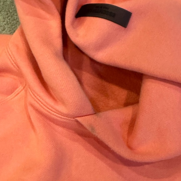 SOLD - ESSENTIALS Fear of God Hoodie - Coral - Picture 5 of 5